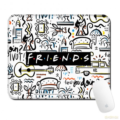 Podkładka pod mysz 32x27 Friends 025 Friends Biały