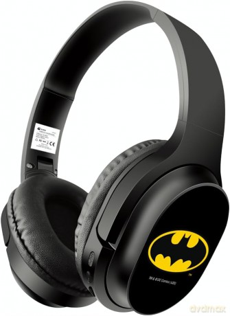 Bezprzewodowe słuchawki stereo z mikrofonem Batman 002 DC Czarny