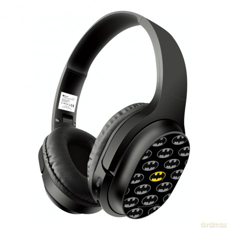 Bezprzewodowe słuchawki stereo z mikrofonem Batman 001 DC Czarny