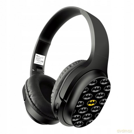 Bezprzewodowe słuchawki stereo z mikrofonem Batman 001 DC Czarny