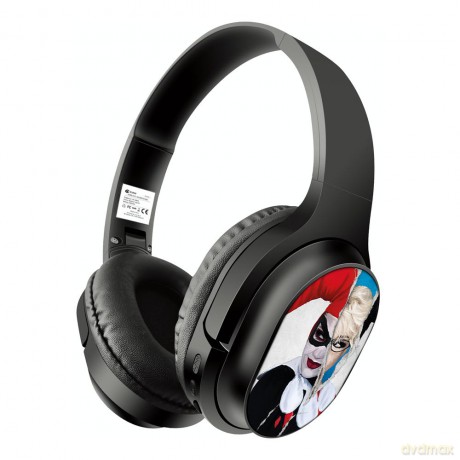 Bezprzewodowe słuchawki stereo z mikrofonem Harley Quinn 001 DC Wielobarwny