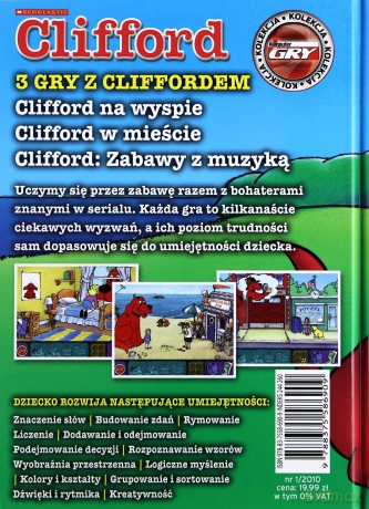 Clifford. Książka z instrukcją oraz 3 gry PC [KSIĄŻKA]