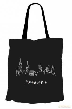 Torba z Friends 014 Czarny