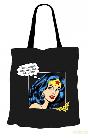 Torba Wonder Woman 008 DC Czarny