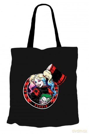 Torba Harley Quinn 003 DC Czarny