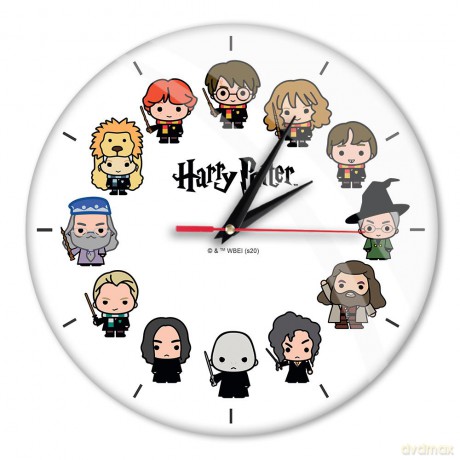 Zegar ścienny z połyskiem Harry Potter 026 Harry Potter Biały