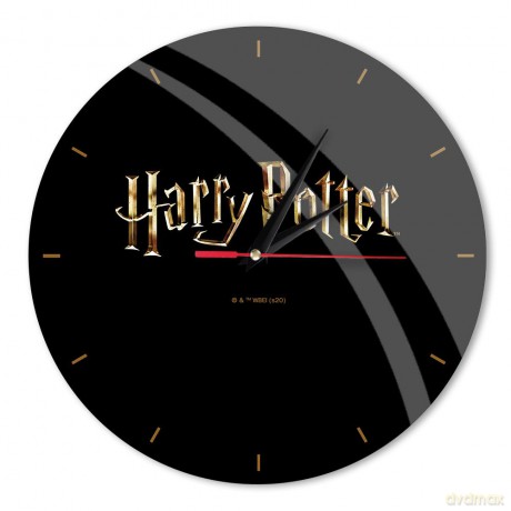 Zegar ścienny z połyskiem Harry Potter 045 Harry Potter Czarny