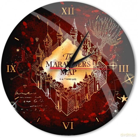Zegar ścienny z połyskiem Harry Potter 073 Harry Potter Czerwony