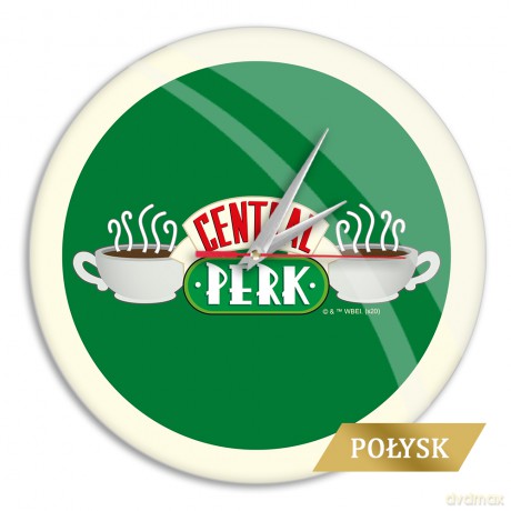 Zegar ścienny z połyskiem Friends 004 Friends Zielony