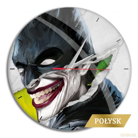 Zegar Ścienny z Połyskiem Joker 001 DC Wielobarwny