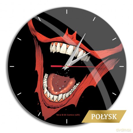 Zegar Ścienny z Połyskiem Joker 002 DC Czarny