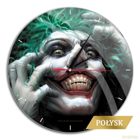 Zegar Ścienny z Połyskiem Joker 003 DC Wielobarwny