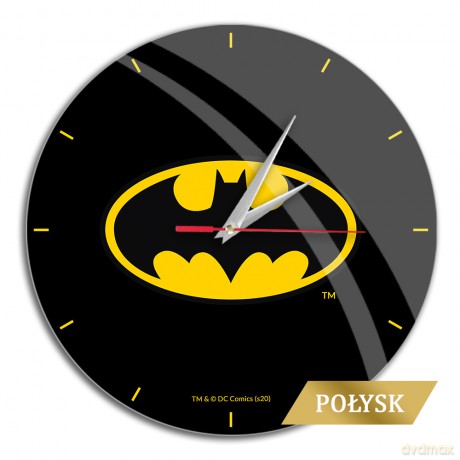 Zegar Ścienny z Połyskiem Batman 004 DC Czarny