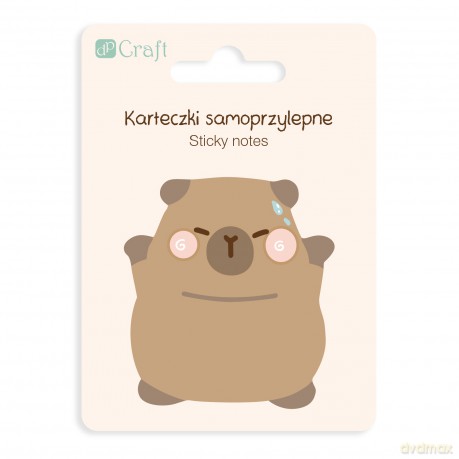 Karteczki samoprzylepne Kapibara Happy 6,2x6 cm 30k.