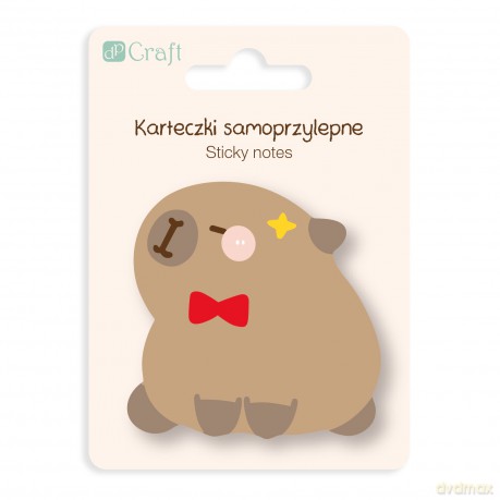 Karteczki samoprzylepne Kapibara Muszka 6,2x 6 cm 30k.