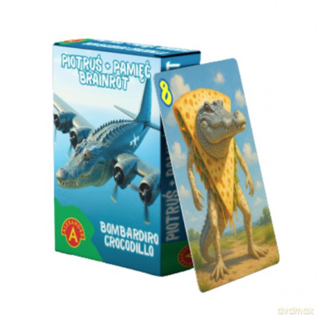 Karty Piotruś + Pamięć Brainrot Bombardiro Crocodillo [KARTY]