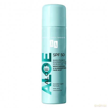 AA Aloes Mgiełka do twarzy nawilżająco - rozświetlająca SPF50 100 ml