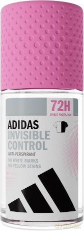 ADIDAS Invisible Control 72h Dezodorant anti-perspirant roll-on dla kobiet 50 ml