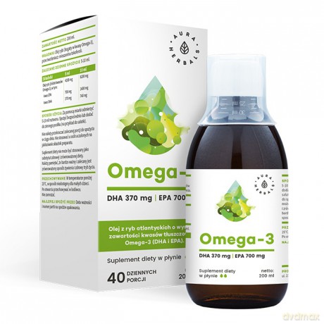 AURA Omega-3 370 DHA/700 EPA 200ml