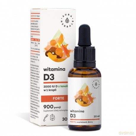 AURA Witamina D3 2000 IU forte krople 30ml