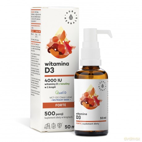 AURA Witamina D3 4000 IU MCT krople 50ml