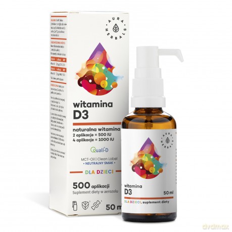AURA Witamina D3 dla Dzieci aerozol 50ml