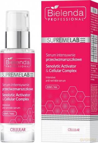 BIELENDA PROFESSIONAL Supremelab Cellular Serum intensywnie przeciwzmarszczkowe Senolytic Activator Cellular Complex na dzień i noc 30 ml