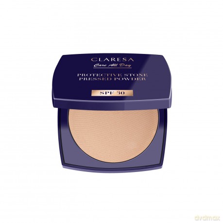 CLARESA Protective Stone Pressed Powder Puder prasowany utrwalający z filtrem SPF 30 Universal 10 g
