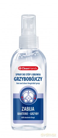 CLEANHANDS Spray do stóp i obuwia grzybobójczy 100 ml