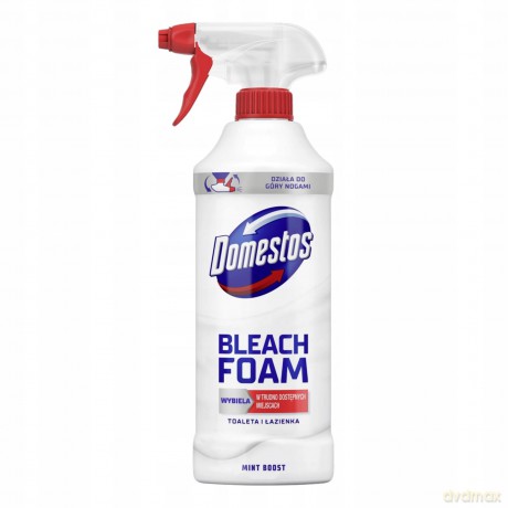 DOMESTOS Bleach Foam Mint Boost Pianka czyszcząca 435 ml