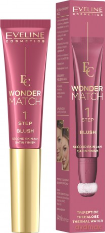 EVELINE Wonder Match Ultrakremowy Róż w tubce z aplikatorem - nr 01 14 ml