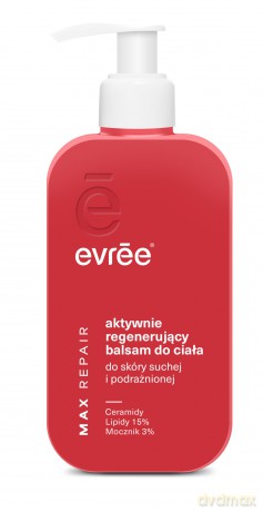 EVREE Max Repair Aktywnie regenerujący balsam do ciała do skóry suchej i podrażnionej 300 ml