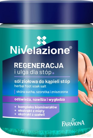 FARMONA Nivelazione Sól ziołowa do kąpieli stóp - regeneracja i ulga dla stóp 350 g