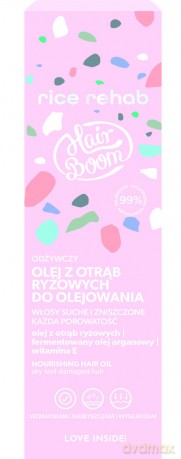 HAIRBOOM Rice Rehab Odżywczy olej z otrąb ryżowych do olejowania włosów 100 ml