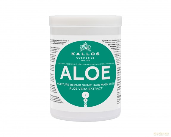KALLOS Maska d/włosów 1000ml Aloe nawilż.