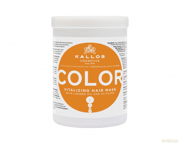 KALLOS Maska d/włosów 1000ml Color witalizująca