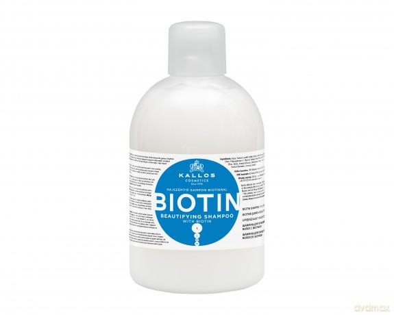 KALLOS Szampon d/włosów 1000ml Biotin upiększ.