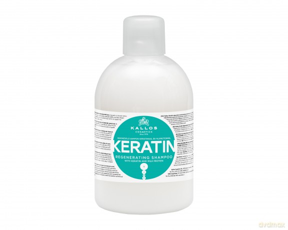 KALLOS Szampon d/włosów 1000ml Keratin regen.