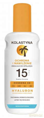 KOLASTYNA Ochrona i nawilżenie Emulsja do opalania w sprayu SPF15+ 200 ml