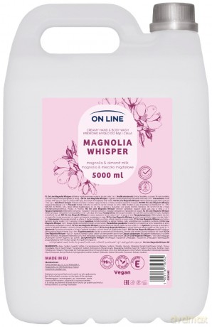 ON LINE Kremowe mydło do rąk i ciała Magnolia&Mleczko migdałowe 5000 ml