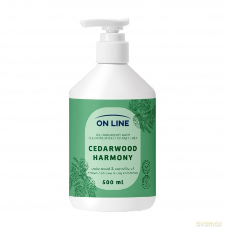 ON LINE Olejkowe mydło do rąk i ciała Drzewo cydrowe& Olej kameliowy 500 ml