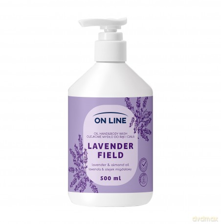 ON LINE Olejkowe mydło do rąk i ciała Lawenda&Olejek migdałowy 500 ml