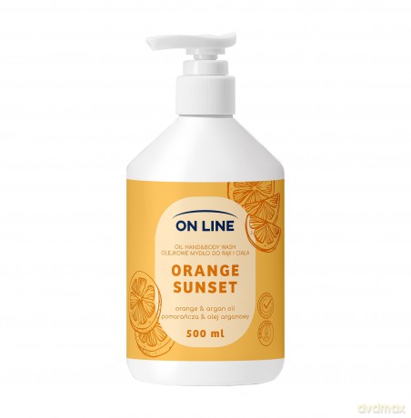 ON LINE Olejkowe mydło do rąk i ciała Pomarańcza&Olej arganowy 500 ml