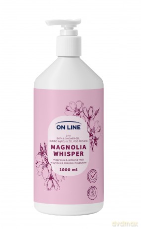 ON LINE Płyn do kąpieli i żel pod prysznic 2w1 Magnolia Whisper 1000 ml