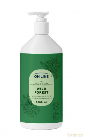 ON LINE Płyn do kąpieli i żel pod prysznic 2w1 Wild Forest 1000 ml
