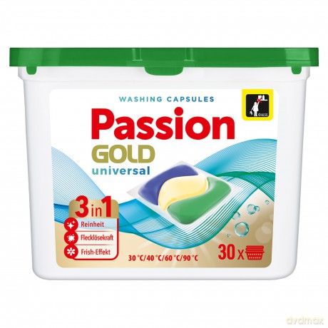 PASSION GOLD Kapsułki do prania 3w1 Universalne 1 op. - 30 szt.
