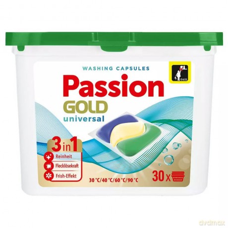 PASSION GOLD Kapsułki do prania 3w1 Universalne 1 op. - 30 szt.