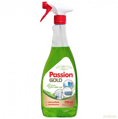 PASSION GOLD Płyn do mycia szyb z octem spirytusowym Zielony 750 ml