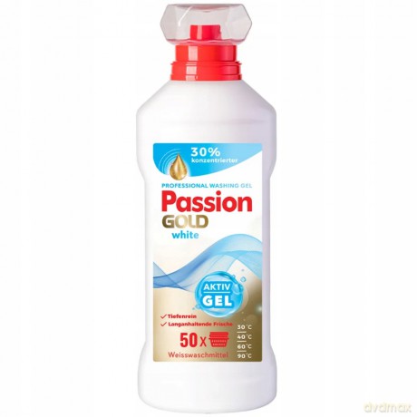 PASSION GOLD Professional Żel do prania do ubrań białych 2000 ml