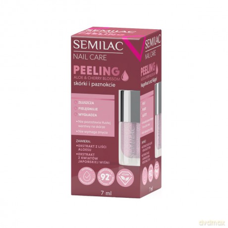 SEMILAC Nail Care Peeling do skórek i paznokci Aloe Cherry blossom 7 ml